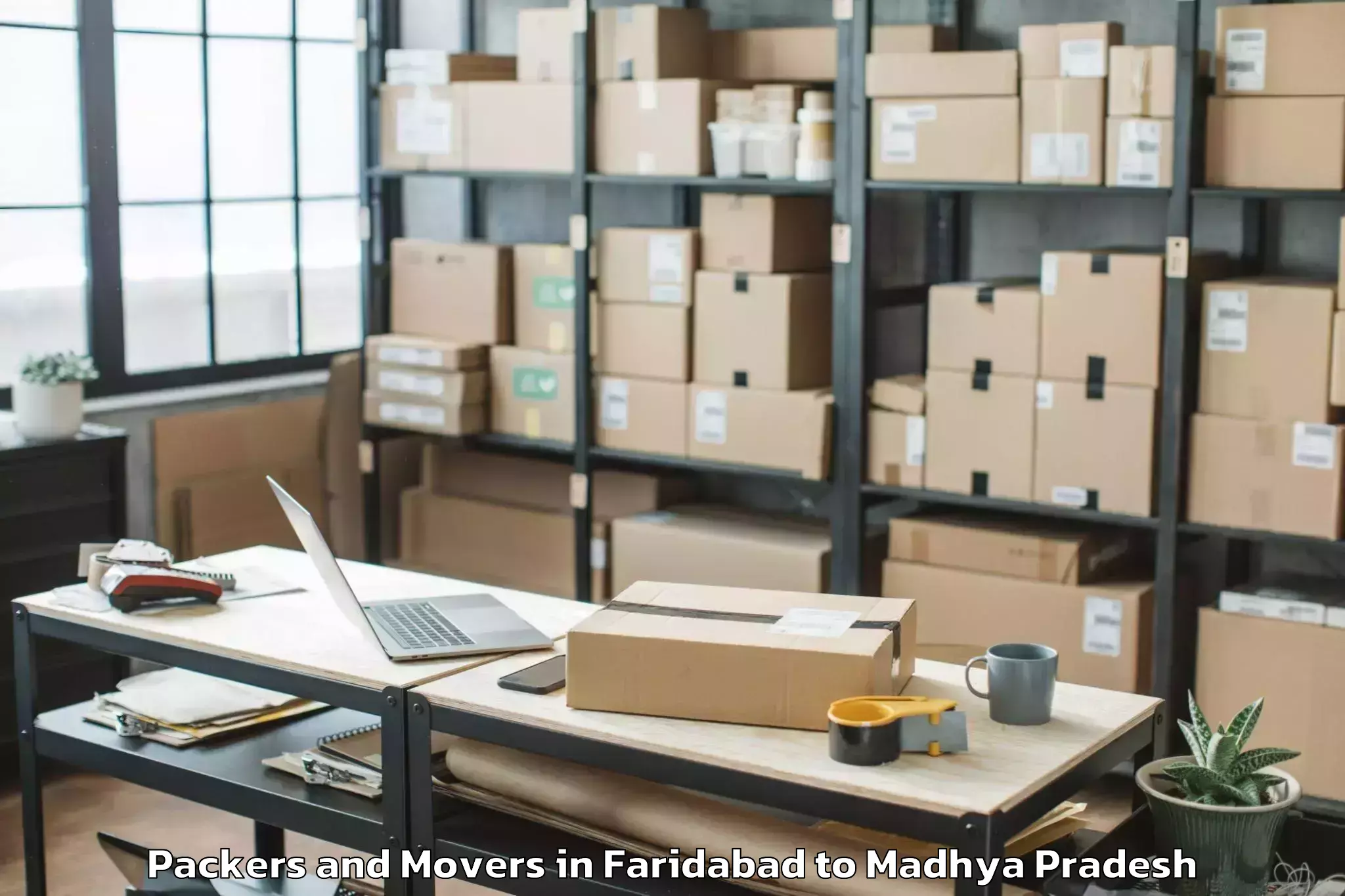 Trusted Faridabad to Petlawad Packers And Movers